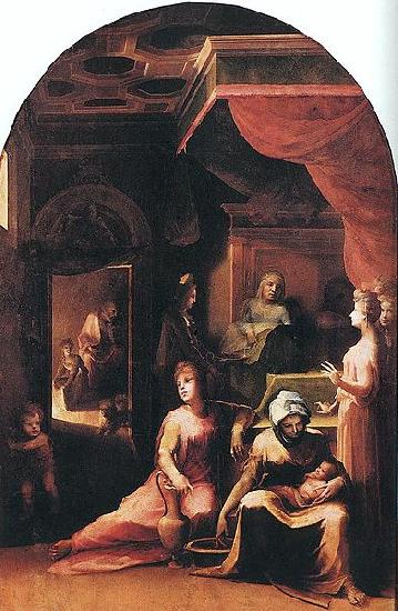 Domenico Beccafumi Birth of the Virgin Sweden oil painting art